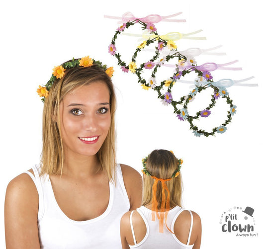 Couronne de fleurs - couleur aléatoire