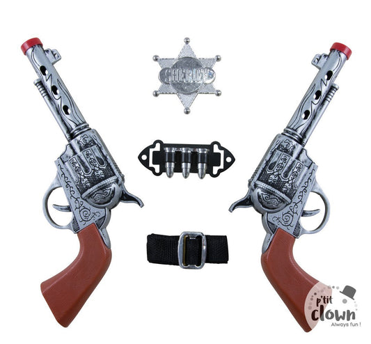 Set cowboy double revolver