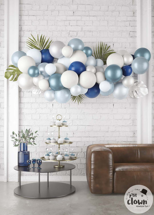 Kit 50 ballons - bleu