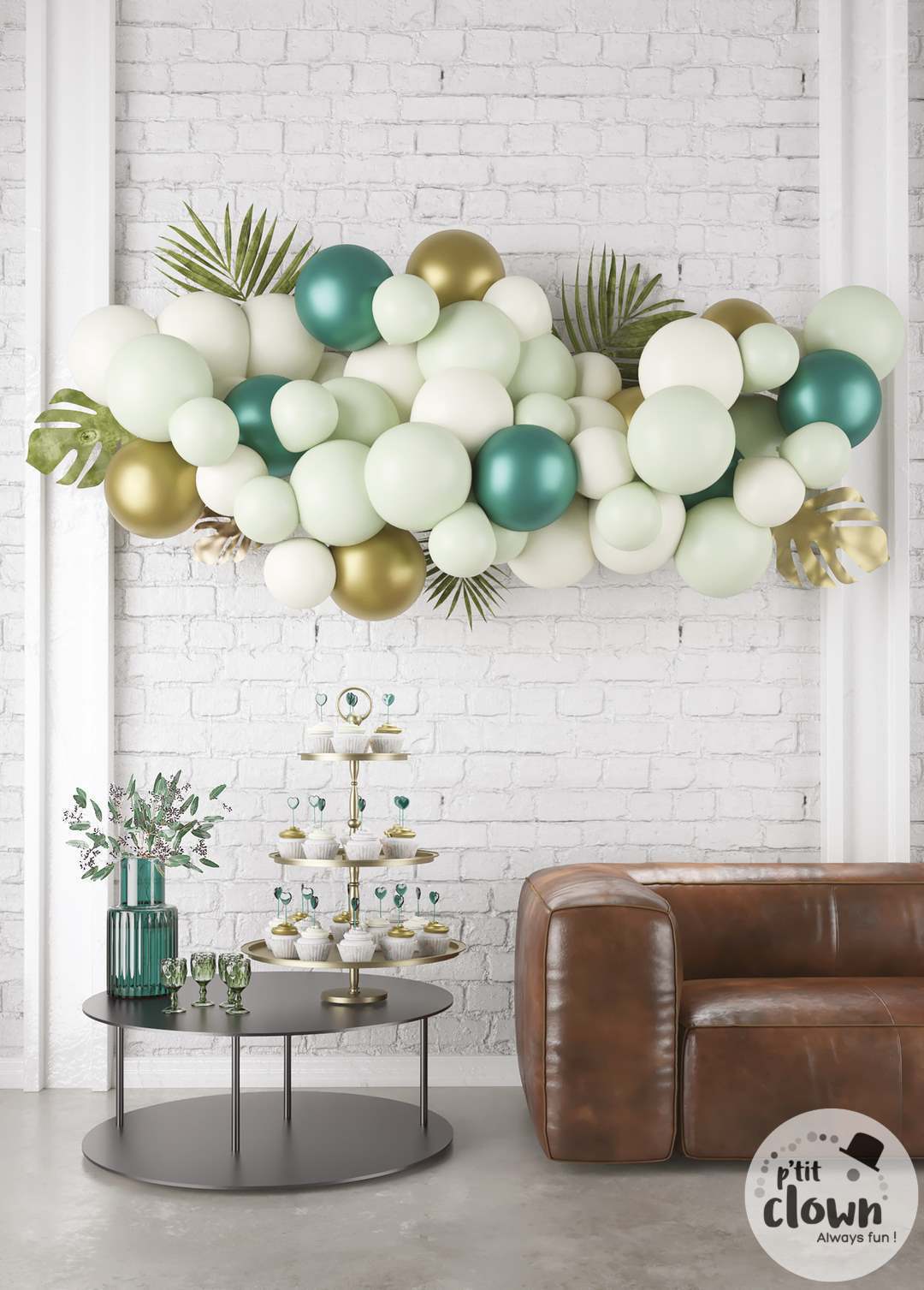 Kit 50 ballons vert