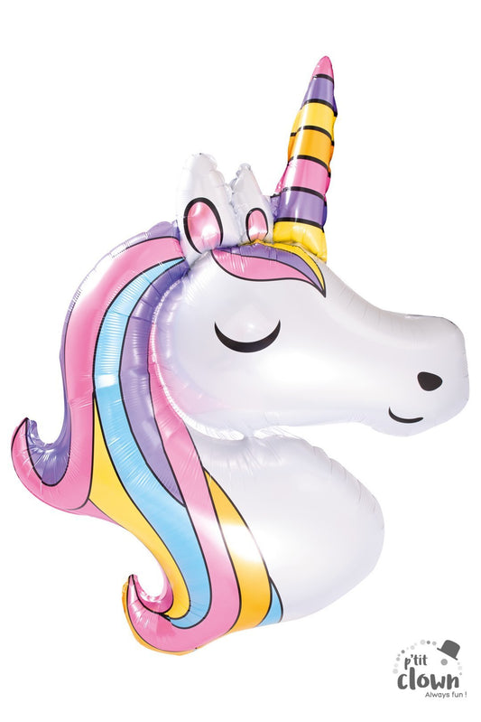 Ballon aluminium licorne