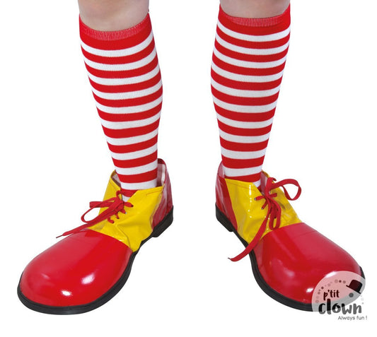 Chaussette de clown rayé